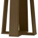 Mesa de Jantar Isabela 135x135 Imbuia/Preto Tampo em MDF com Vidro - New Ceval