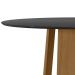 Mesa de Jantar Isabela 135x135 Ypê/Preto Tampo em MDF com Vidro - New Ceval