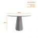 Mesa de Jantar Isis 120x120 Imbuia/Preto Tampo em MDF com Vidro - New Ceval