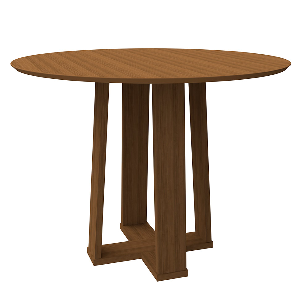 Mesa de Jantar Redonda Isabela Imbuia 100 cm