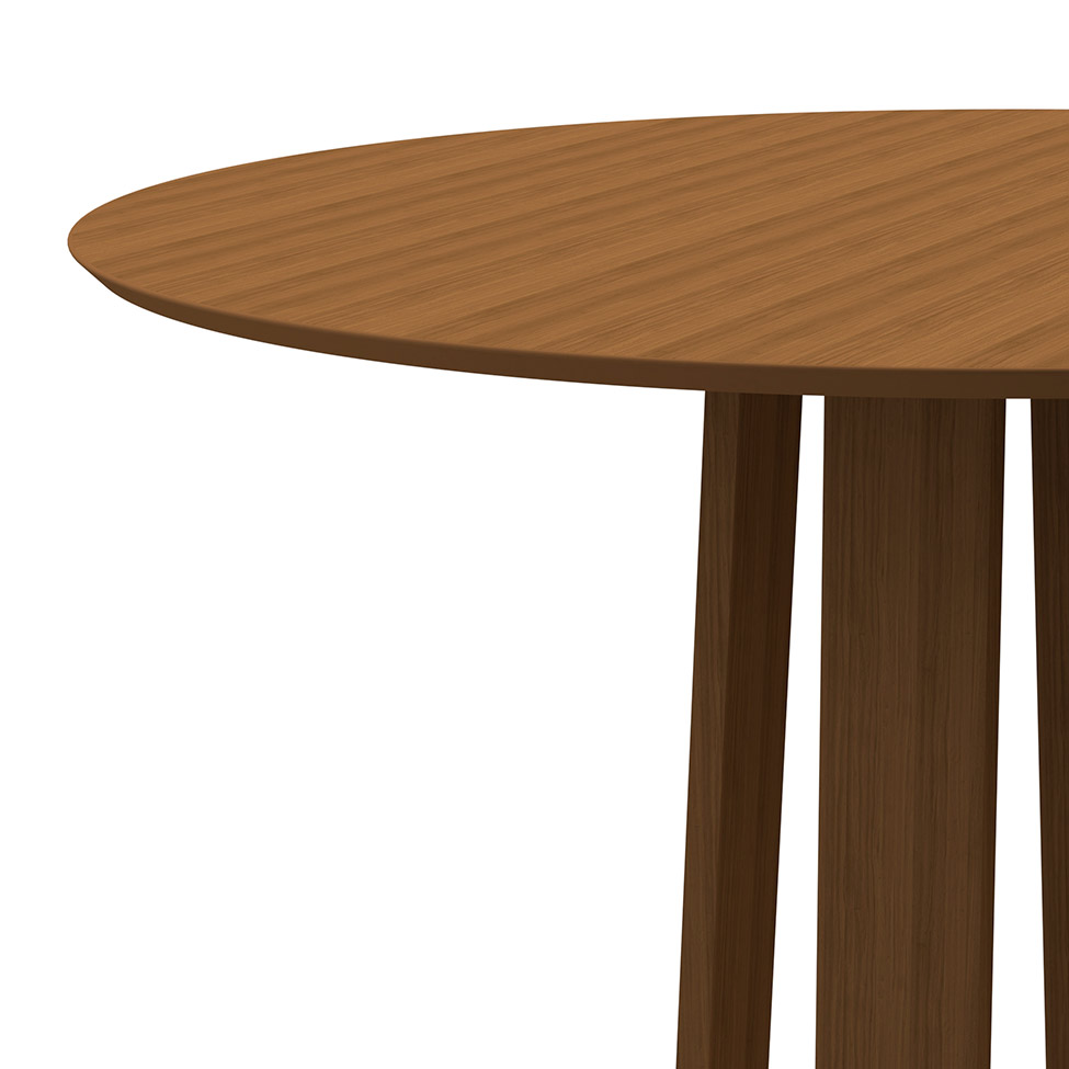 Mesa de Jantar Redonda Isabela Imbuia 117 cm