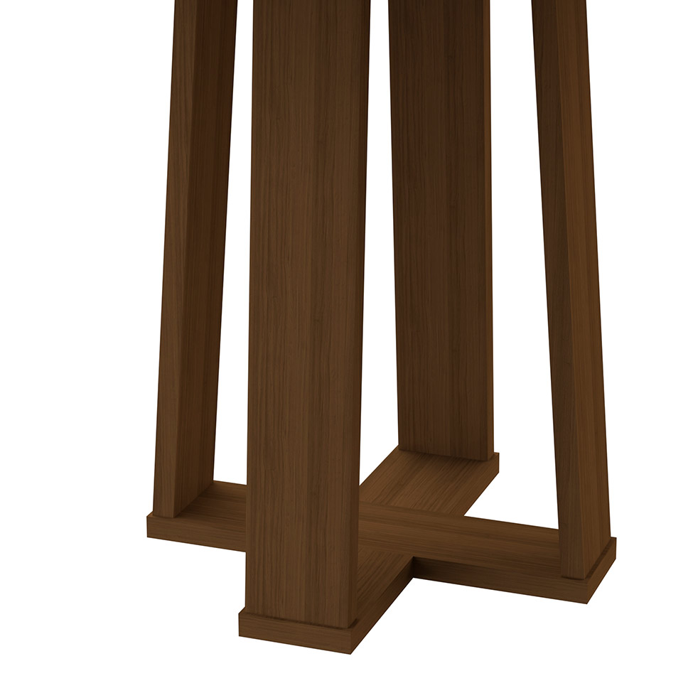 Mesa de Jantar Redonda Isabela Imbuia 117 cm
