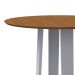 Mesa de Jantar Redonda Isabela Imbuia e Off White 100 cm