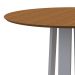 Mesa de Jantar Redonda Isabela Imbuia e Off White 117 cm