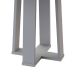 Mesa de Jantar Redonda Isabela Imbuia e Off White 117 cm