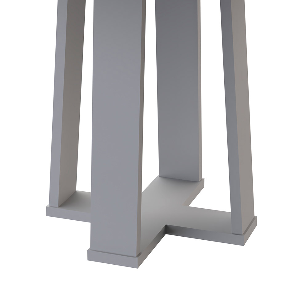 Mesa de Jantar Redonda Isabela Imbuia e Off White 117 cm