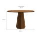 Mesa de Jantar Redonda Isis Imbuia 117 cm