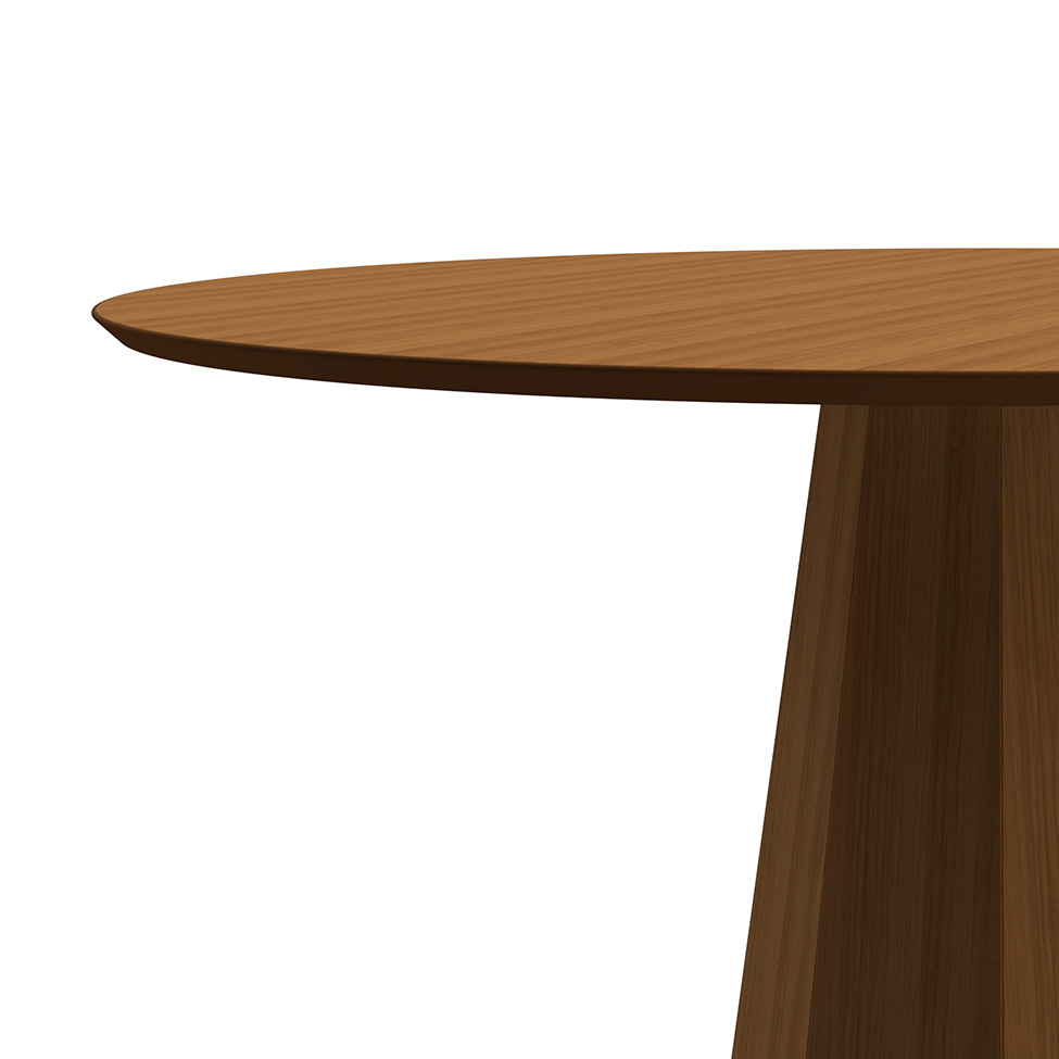 Mesa de Jantar Redonda Isis Imbuia 117 cm