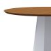 Mesa de Jantar Redonda Isis Imbuia e Off White 100 cm