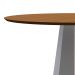 Mesa de Jantar Redonda Isis Imbuia e Off White 117 cm