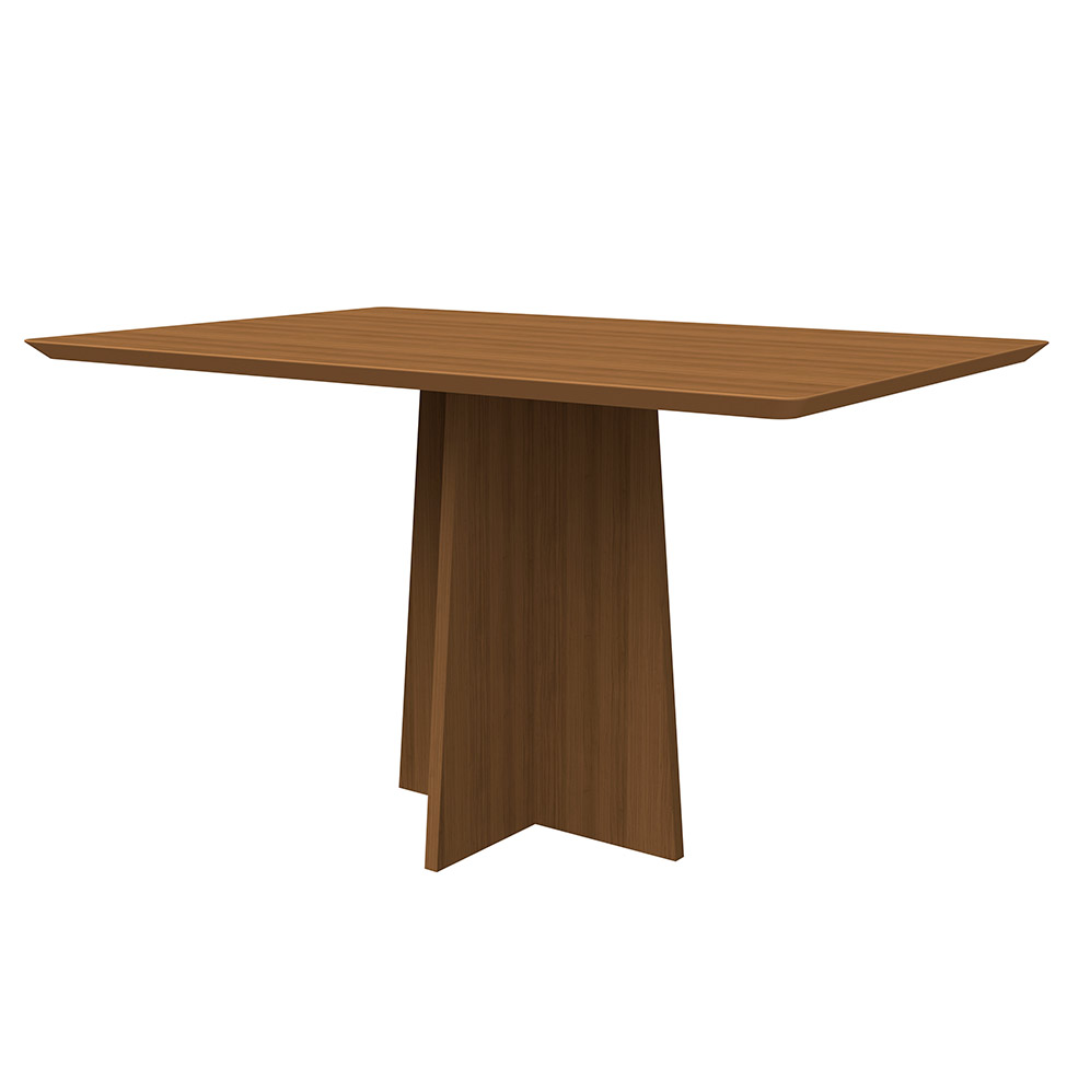 Mesa de Jantar Retangular Anitta Imbuia 135 cm
