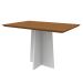 Mesa de Jantar Retangular Anitta Imbuia e Off White 120 cm