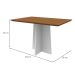 Mesa de Jantar Retangular Anitta Imbuia e Off White 120 cm