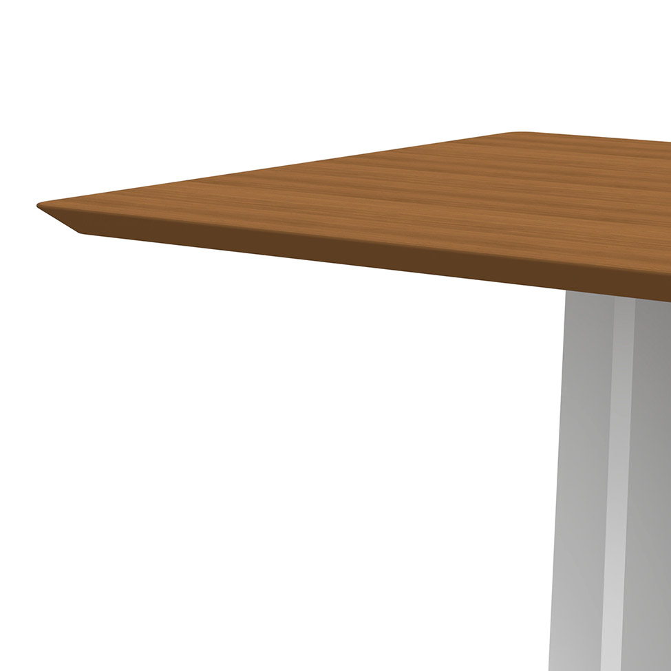 Mesa de Jantar Retangular Anitta Imbuia e Off White 120 cm