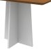 Mesa de Jantar Retangular Anitta Imbuia e Off White 120 cm