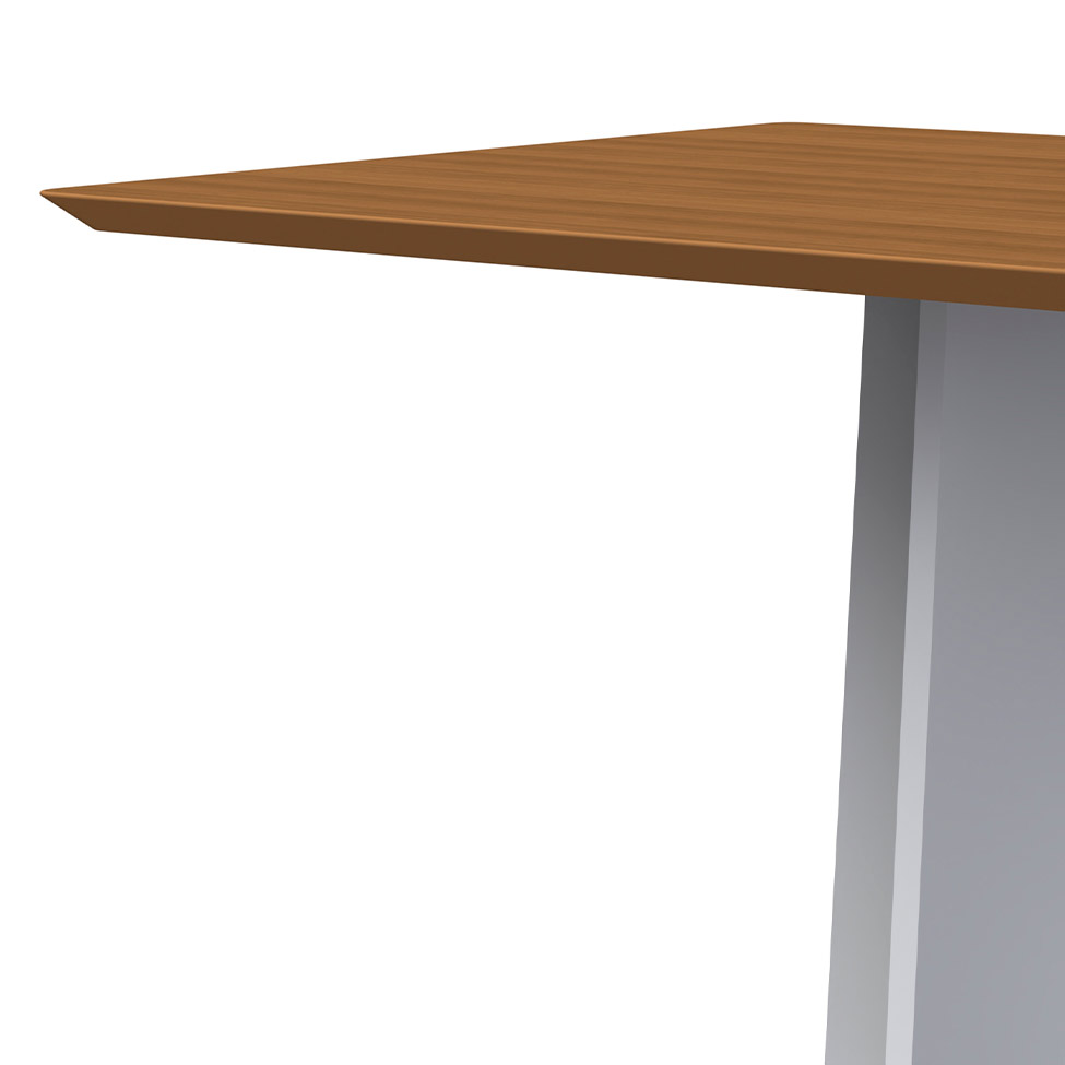 Mesa de Jantar Retangular Anitta Imbuia e Off White 135 cm