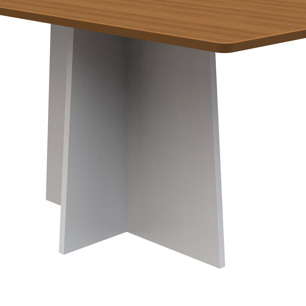 Mesa de Jantar Retangular Anitta Imbuia e Off White 160 cm