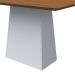 Mesa de Jantar Retangular Bárbara Imbuia e Off White 120 cm