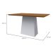 Mesa de Jantar Retangular Bárbara Imbuia e Off White 135 cm