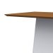 Mesa de Jantar Retangular Bárbara Imbuia e Off White 135 cm
