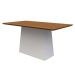 Mesa de Jantar Retangular Bárbara Imbuia e Off White 160 cm