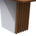 Mesa de Jantar Retangular Veneza Imbuia e Off White 160 cm