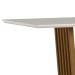 Mesa de Jantar Veneza 160x90 Ypê/Off White Tampo em MDF com Vidro - New Ceval