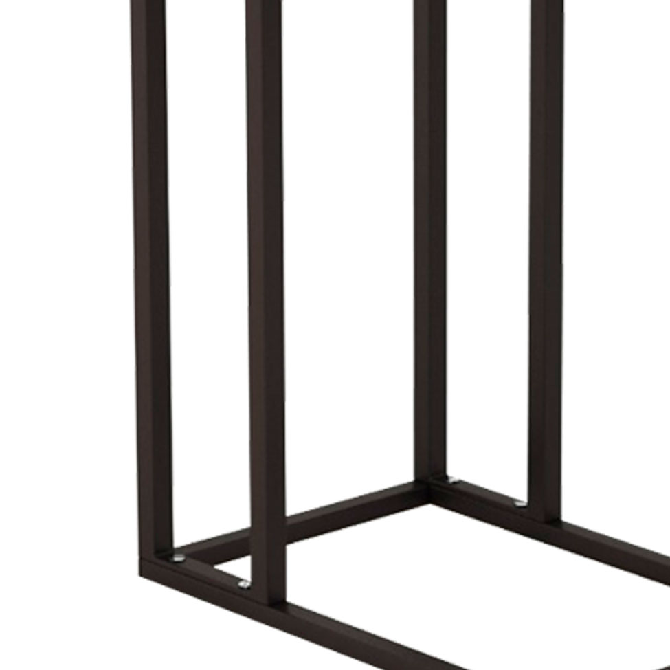 [OUTLET] Mesa Lateral Retangular Elena Wood Preta
