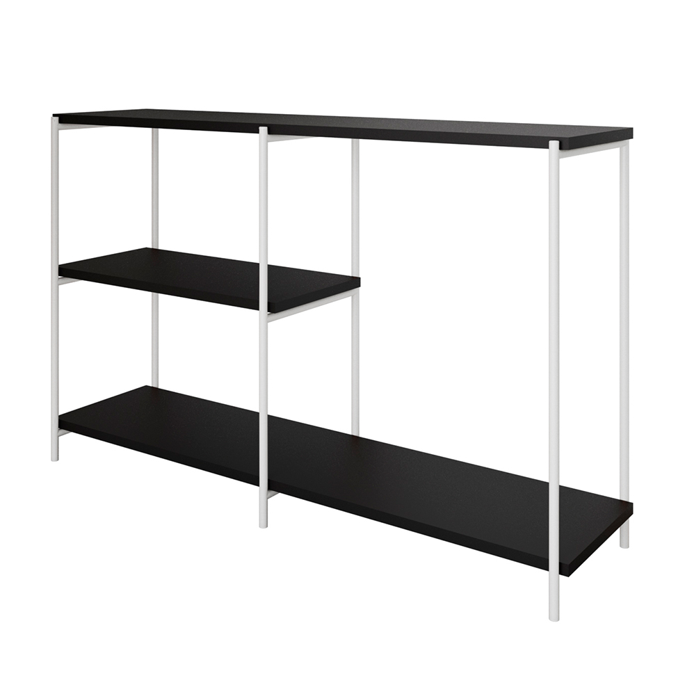 Aparador Artesania Branco e Preto 120 cm