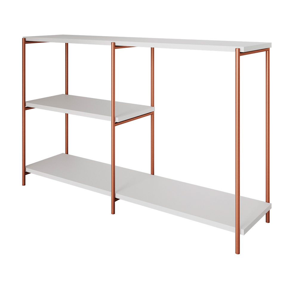 Aparador Artesania Cobre e Branco 120 cm