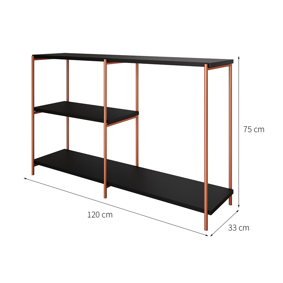 Aparador Artesania Core e Preto 120 cm