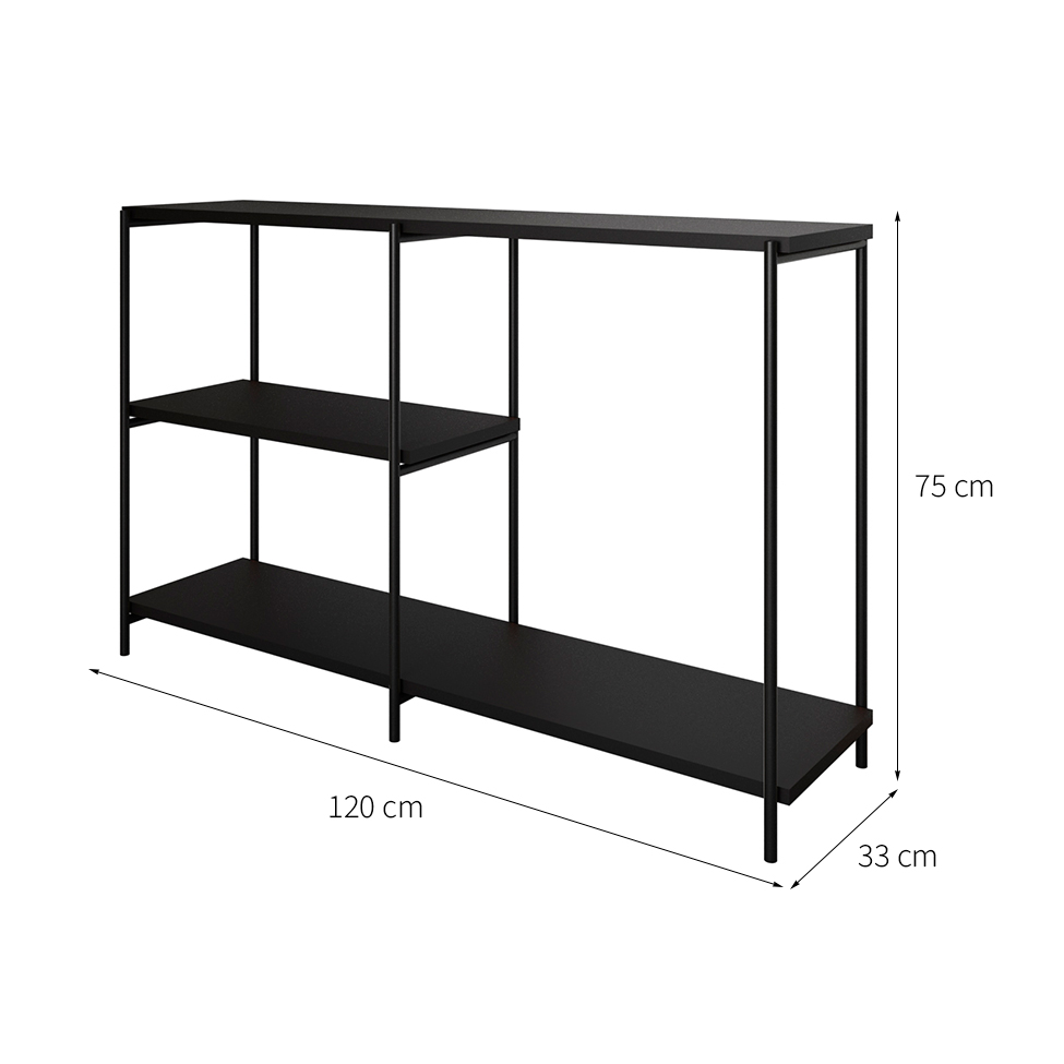 Aparador Artesania Preto 120 cm