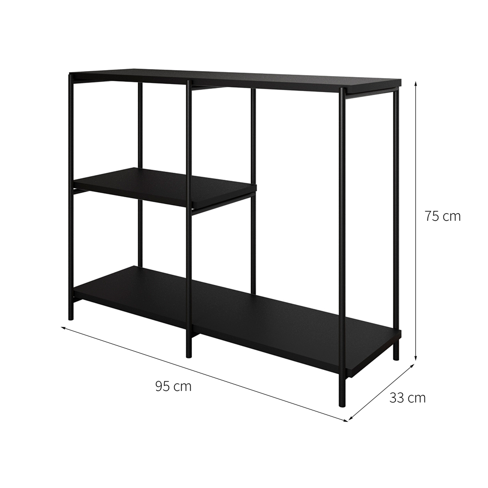 Aparador Artesania Preto 95 cm