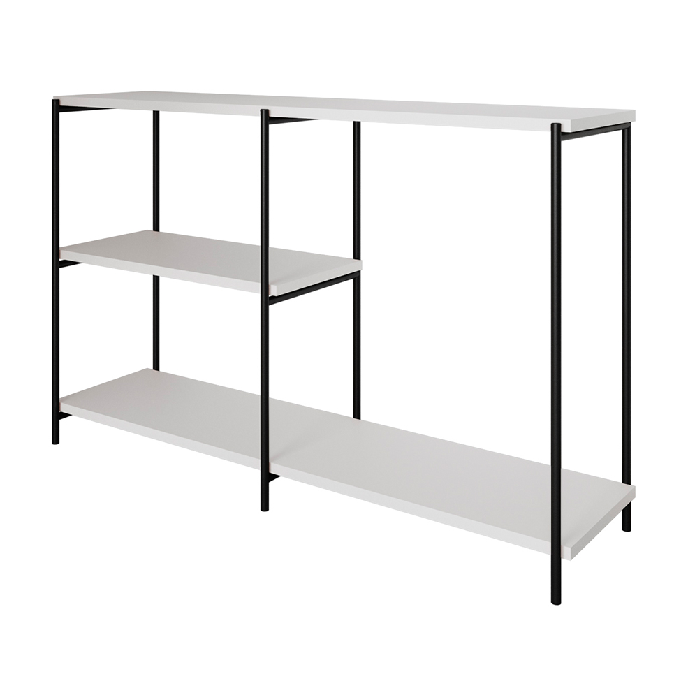 Aparador Artesania Preto e Branco 120 cm