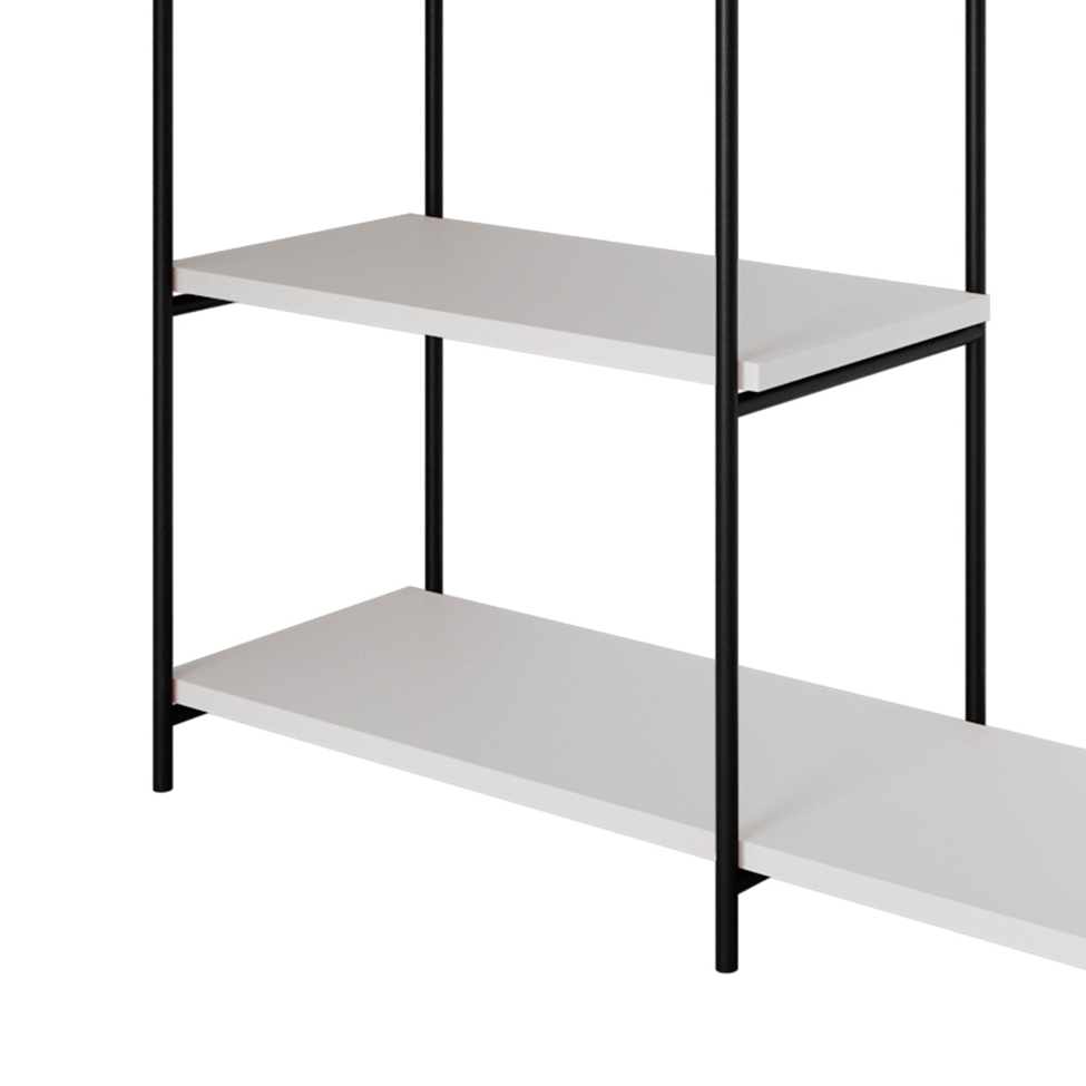 Aparador Artesania Preto e Branco 120 cm