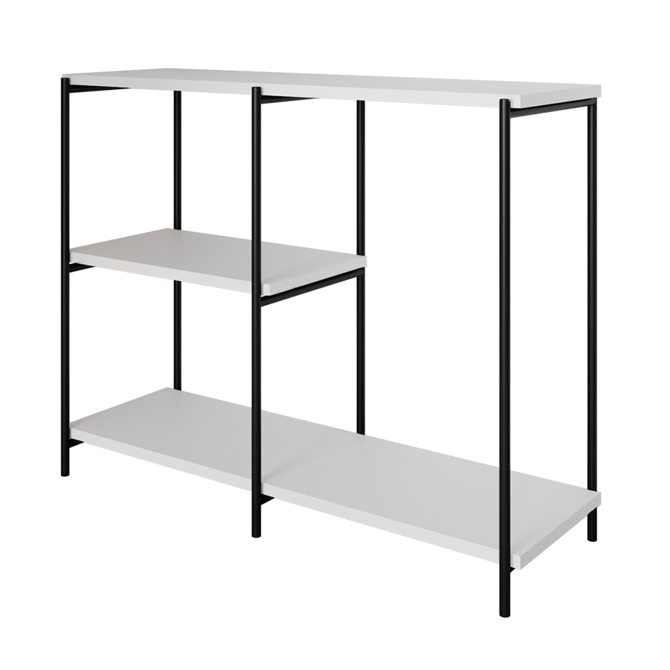 Aparador Artesania Preto e Branco 95 cm