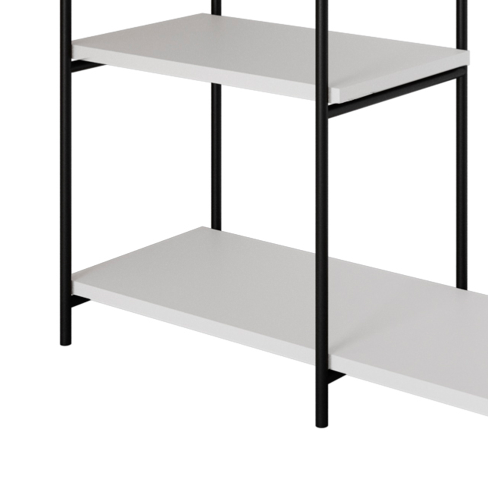 Aparador Artesania Preto e Branco 95 cm