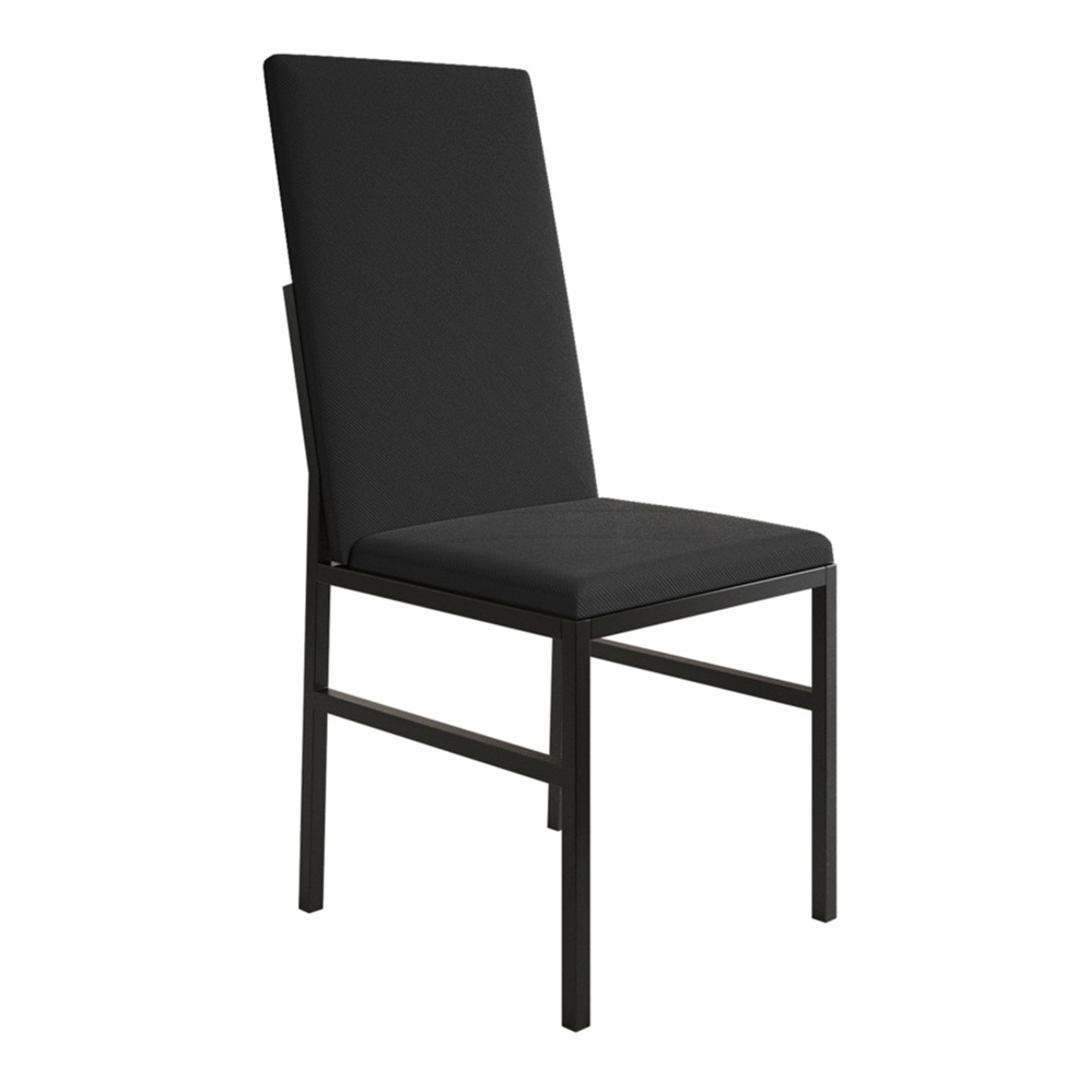 Cadeira Mônaco Premium Veludo Preta