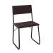 Conjunto com 2 Cadeiras Angra Marrom e Preto