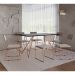 Conjunto com 2 Cadeiras Málaga Veludo Bege e Cobre