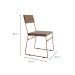 Conjunto com 2 Cadeiras Málaga Veludo Marrom e Cobre