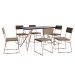 Conjunto com 2 Cadeiras Málaga Veludo Marrom e Cobre