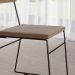 Conjunto com 2 Cadeiras Málaga Veludo Marrom e Preto