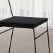 Conjunto com 2 Cadeiras Málaga Veludo Preto