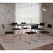 Conjunto com 2 Cadeiras Málaga Veludo Preto e Cobre