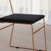 Conjunto com 2 Cadeiras Málaga Veludo Preto e Cobre