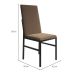 Conjunto com 2 Cadeiras Mônaco Premium Veludo Marrom e Preto