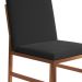 Conjunto com 2 Cadeiras Mônaco Premium Veludo Preto e Cobre