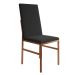 Conjunto com 2 Cadeiras Mônaco Premium Veludo Preto e Cobre