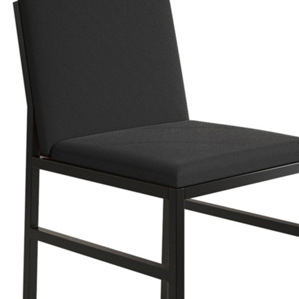 Conjunto com 2 Cadeiras Mônaco Veludo Preto